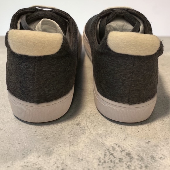 NAADAM Women's Cashmere and Wool Charcoal Gray Low-Top Athletic Sneakers - Picture 3 of 5